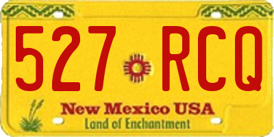 NM license plate 527RCQ