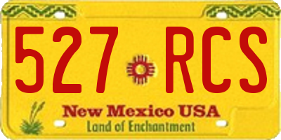 NM license plate 527RCS