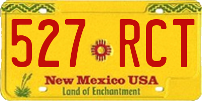 NM license plate 527RCT