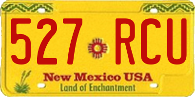 NM license plate 527RCU
