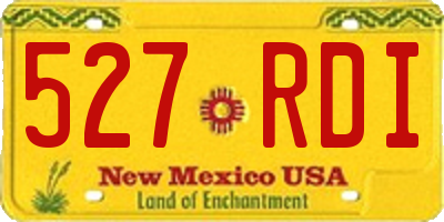 NM license plate 527RDI