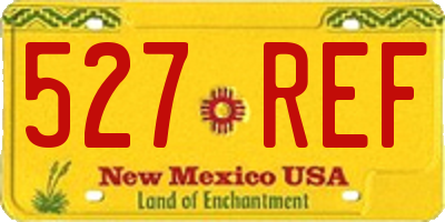 NM license plate 527REF