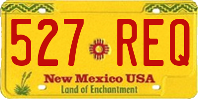 NM license plate 527REQ