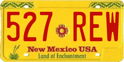 NM license plate 527REW