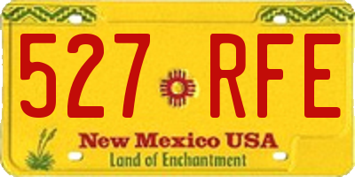 NM license plate 527RFE