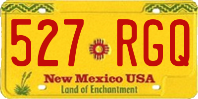 NM license plate 527RGQ