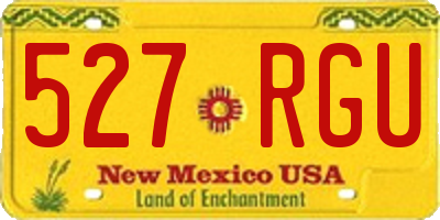 NM license plate 527RGU