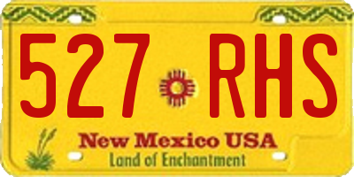 NM license plate 527RHS