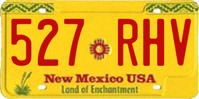 NM license plate 527RHV