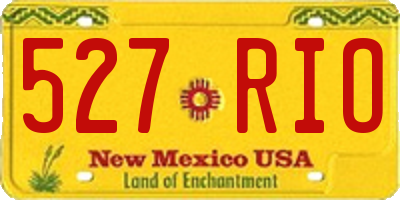 NM license plate 527RIO
