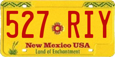 NM license plate 527RIY