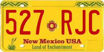 NM license plate 527RJC