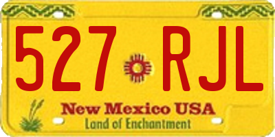 NM license plate 527RJL