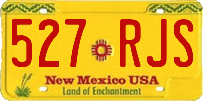 NM license plate 527RJS