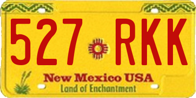 NM license plate 527RKK