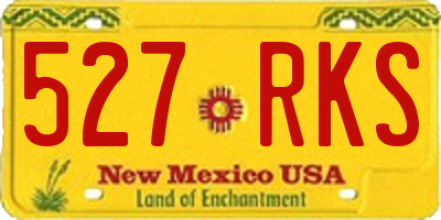 NM license plate 527RKS