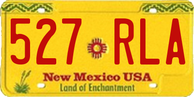 NM license plate 527RLA