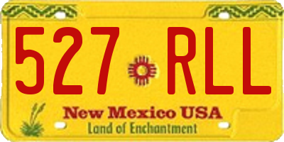 NM license plate 527RLL