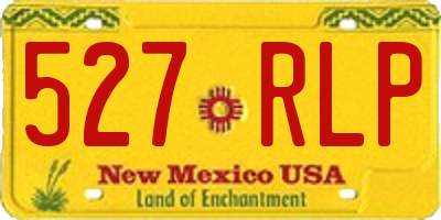 NM license plate 527RLP