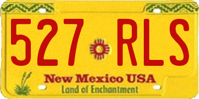 NM license plate 527RLS
