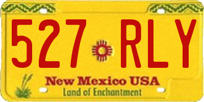 NM license plate 527RLY