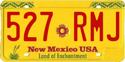 NM license plate 527RMJ