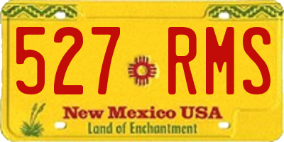 NM license plate 527RMS