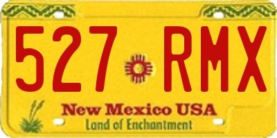 NM license plate 527RMX