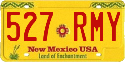 NM license plate 527RMY