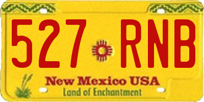 NM license plate 527RNB