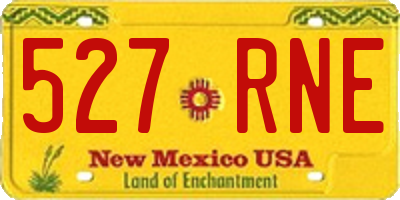 NM license plate 527RNE