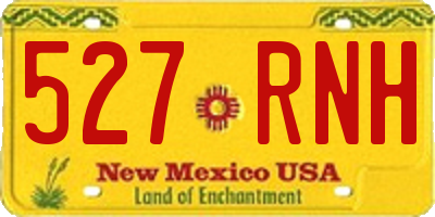 NM license plate 527RNH
