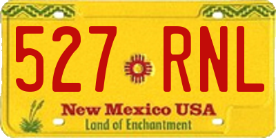 NM license plate 527RNL