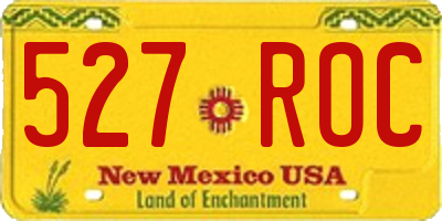 NM license plate 527ROC