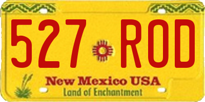 NM license plate 527ROD