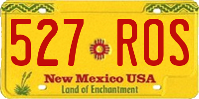 NM license plate 527ROS