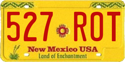 NM license plate 527ROT