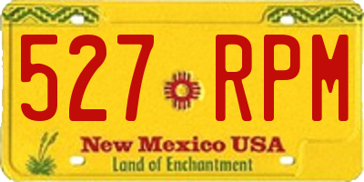 NM license plate 527RPM
