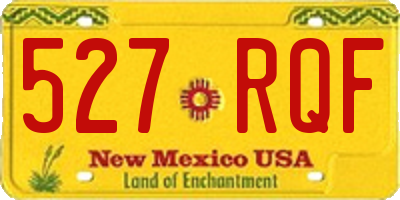 NM license plate 527RQF