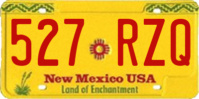 NM license plate 527RZQ