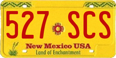 NM license plate 527SCS