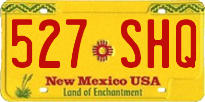 NM license plate 527SHQ
