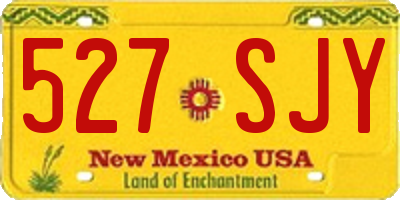 NM license plate 527SJY