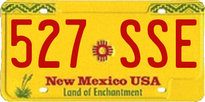 NM license plate 527SSE