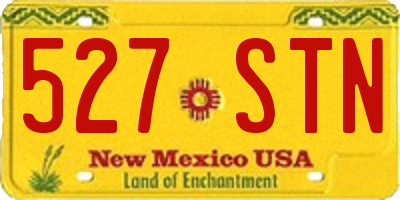 NM license plate 527STN