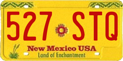 NM license plate 527STQ