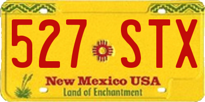 NM license plate 527STX