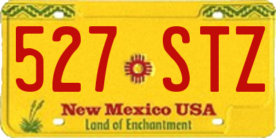 NM license plate 527STZ