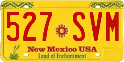 NM license plate 527SVM