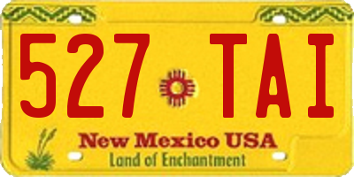 NM license plate 527TAI